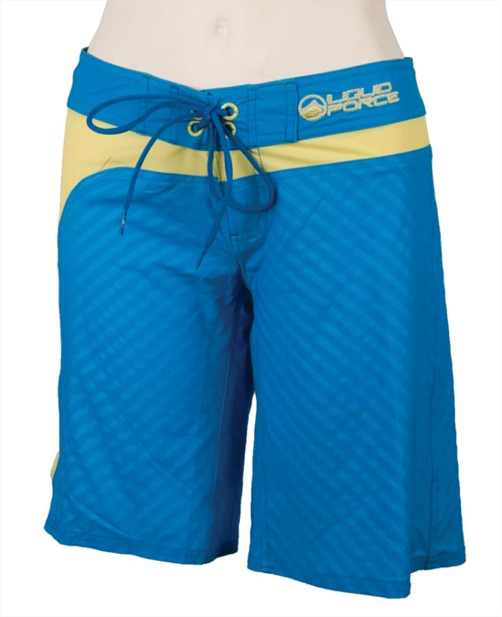 Liquid Force Drop In Ladies' Board Shorts, UK 810, Euro 3638 Blue